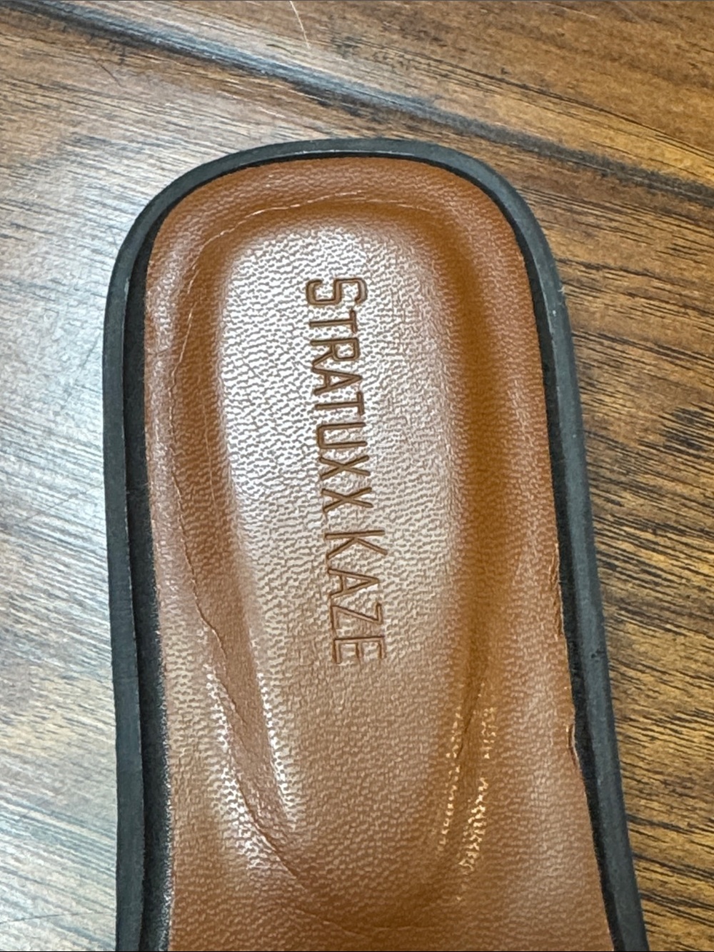 Stratuxx Kaze Black H Cutout Slide Sandals Hermès Oran Inspired Size 8 - Picture 6 of 13